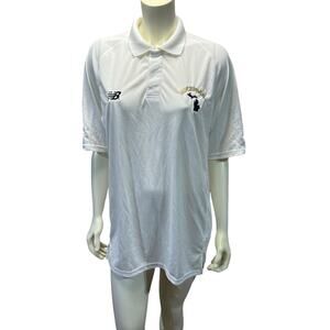 NWT New Balance Michigan Shirt White and Blue, New Condition